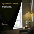 AJAZZ 100% Blackout Self Adhesive Curtains Small Window Short Temporary - Image 2