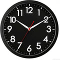 AKCISOT Wall ClockModern Black Silent Non Ticking Wall Clocks Battery Operated by Akcisot