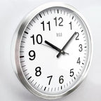 HITO 16" Silent Wall Clock Battery Operated Non Ticking Sweep Movement Glass - Image 2