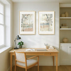 Framed Neutral Abstract Landscape Wall Art - Image 6