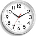 DAXSMY Atomic Wall Clock Analog 10 Inch Battery Operated Modern Decorative by DAXSMY