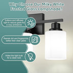 Ascher Bathroom Light Fixtures, 3-Light Vanity Light Over Mirror, Wall Lamp - Image 4