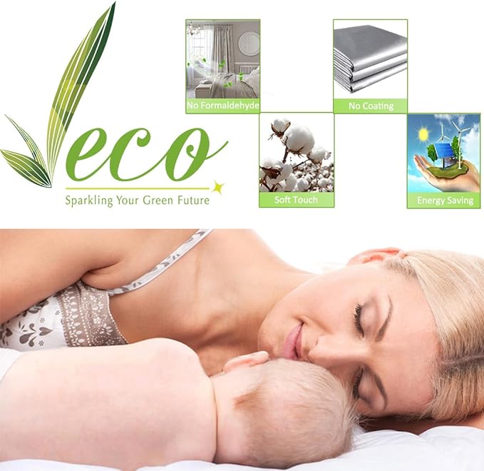 NICETOWN Full Shading Curtains 90 inches Long 2 Panels Set - Image 7