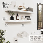 BAOBAB WORKSHOP Solid Wood Floating Shelves - Image 3