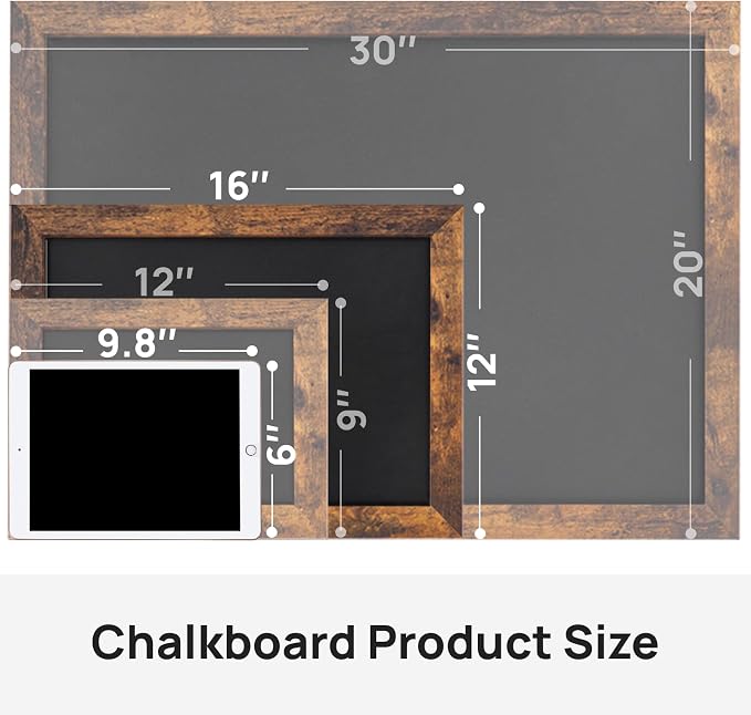 Magnetic Chalkboard, 12x16 Inches Blackboard - Image 3