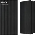 TO-TH Wood-Look Acoustic Panel, 4 Pack 47.2” x 23.6” Soundproof Wall Panels by TO-TH