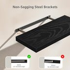 QEEIG Floating Shelves for Wall 23.6" Long - Image 5