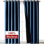 NICETOWN Total Shade Curtains and Draperies, Heavy-Duty Full Light Shading - Image 2