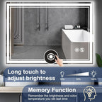 40“ x 32” Bathroom Mirror with Lights LED Mirror - Image 5