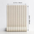 Haimin Wood Grain Slat Wall Panels Peel and Stick Faux Wood Thick Wallpaper - Image 4