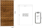 Brown Wood Pegboard Modular Display Wooden Pegboard Combination Wall Organizer - Image 6