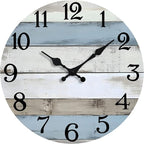 JoFomp 14 Inch Wall Clocks Battery Operated, Silent Non Ticking Wall Clock Wood by JoFomp