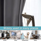 RYB HOME Gray Blackout Room Divider Curtain Large Wall Panel, Heavy Duty Energy - Image 5