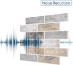 16-Pack 3D Faux Brick Acoustic Wall Panels, 11.8" x 11.8" PET Soundproof & - Image 4