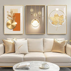 Framed Modern Luxury Gold Wall Art by Cuspin