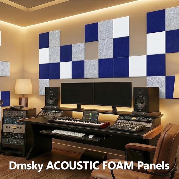 18 Pack Gray Acoustic Panels 12"X12"X 0.4" Soundproof Wall Panels Wall - Image 4