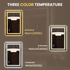 LOAAO 23.6"x35.4" LED Mirror for Bathroom, Lighted Bathroom Mirror - Image 6