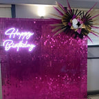 COKAOBE Hot Pink Shimmer Wall Backdrop, Photo Backdrops - Image 7