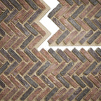 EverStone Herringbone Faux Brick Panel, 46 1/2"W x 25 1/4"H x 1"D, Horizon Color - Image 9