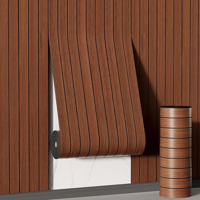 Arthome Peel and Stick Slat Wall Panels 15.7 "x120, Self-Adhesive PVC Wood by ArthomeWALLDECOR