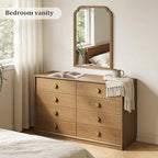 WallBeyond 24" x 36" Natural Wood Mirror - Image 4