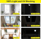 FADOTY Blackout Curtains for Bedroom, Portable 100% Black Out Window Cover Film - Image 5