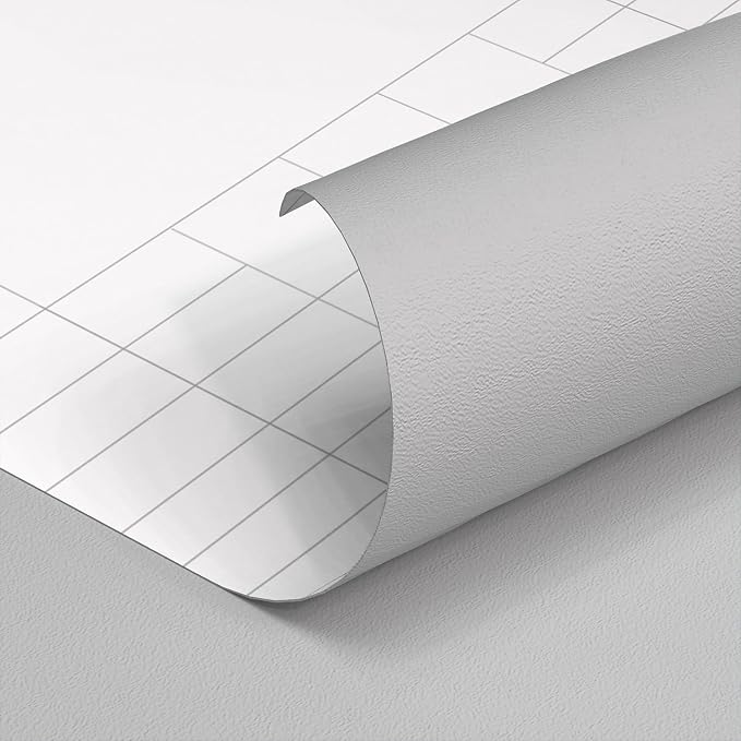 Yancorp 16"x394" Matte Light Gray Contact Papaer Peel and Stick Wallpaper Vinyl - Image 6
