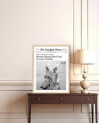 iHery Unframed Trendy Hot Girls NewsPaper Wall Art Prints, 12x16in Canvas Wall - Image 4