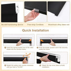 SUNOFF No Drill Tools Cordless Blackout Roller Shades Blinds - Image 2