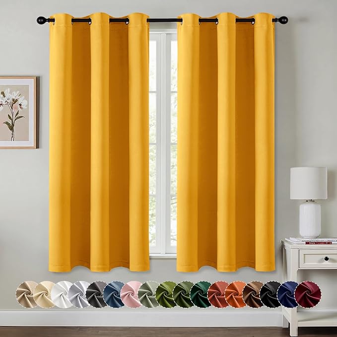 MIULEE Blackout Curtains for Bedroom Living Room 2 Panels, Thermal Insulated by MIULEE