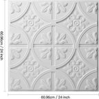 Art3d Drop Ceiling Tiles 24x24in., Wainscoting Panels Glue Up 2ft x 2ft - Image 6