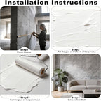 3D Wall Panels - 4PCS 47.2"x23.6" Faux Stone Wall Covering - MCM Modified Clay - Image 6