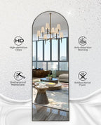 Floor Mirror, Arched Mirrors Full Length, Freestanding Mirrors, Arch Floor - Image 7