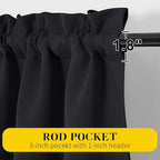 NICETOWN Black Blackout Curtains - Image 3