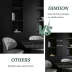 Dimoon 394''x23.6'' Peel and Stick Wallpaper Black Contact Paper - Image 4