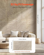VEVOR 3D Wall Panels, 4 Pack 48 x 24 in PU Natural Stone Imitation Wall Art - Image 5