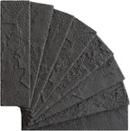100 Pieces Old Town Black Faux Brick Wall Tiles, Clay Manufactured Thin Brick - Image 3