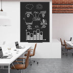 JILoffice Magnetic Chalkboard/Black Board 48 x 36 Inch - Image 6