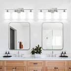 Indoi 4-Light Bathroom Light Fixtures, Brushed Nickel Vanity Lights - Image 7
