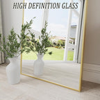 Dewfig Arched Gold Full Length Mirror, Full Body Mirror - Image 6
