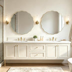 WallBeyond Round Wavy Mirror for Wall Decorative 36 inch, Modern Round Mirror - Image 2