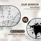 FICTOR Bathroom Mirror for Wall, Arched Vanity Bathroom Mirror for Over Sink - Image 7