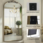 Dewfig Arched Full Length Mirror, Floor Mirror - Image 6
