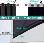 Yakamok 90 Inch Long 100% Blackout Curtains - Image 4