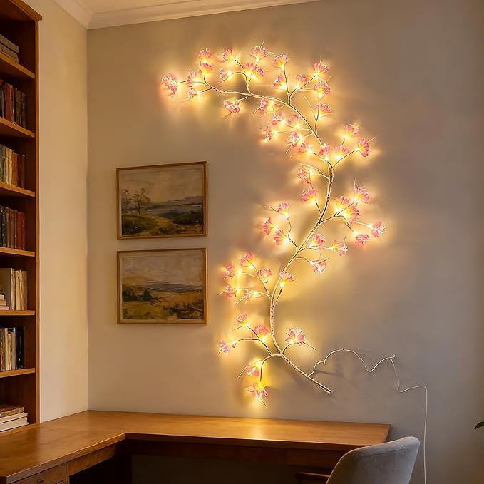 Cherry Blossom Tree Branch Lights: Cherry Blossom Willow Vine Garland - Image 7