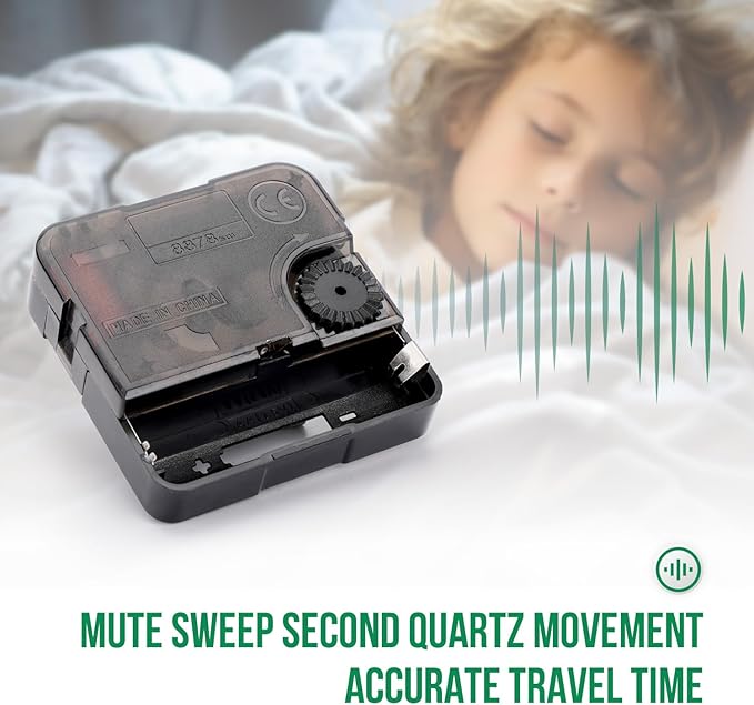 Wall Clock 12 Inch Non-Ticking Silent Modern Simple Style Round Decor Clock - Image 8
