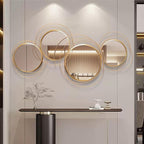 Large Decorative Wall Mirror, Modern Gold Wall Art Mirrors by Unknown