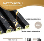 OUZUGIE WPC Acoustic Slat Wall Paneling, Living Room, TV Background, Study Room - Image 4