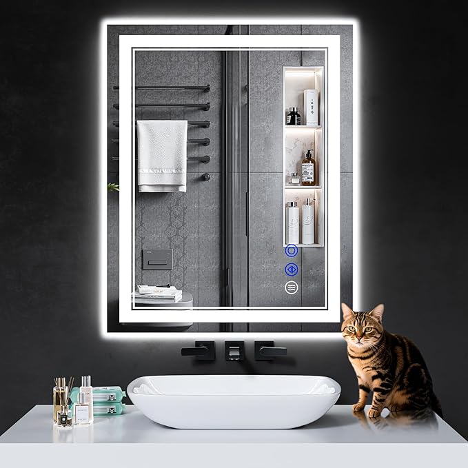 30"x24" LED Bathroom Mirror by INFINIGLASS
