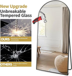 Dewfig Arched Full Length Mirror, Full Body Mirrors - Image 8